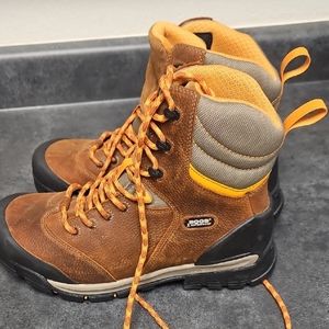 Rocky Brown and Orange Hiking Boots with Ankle Support